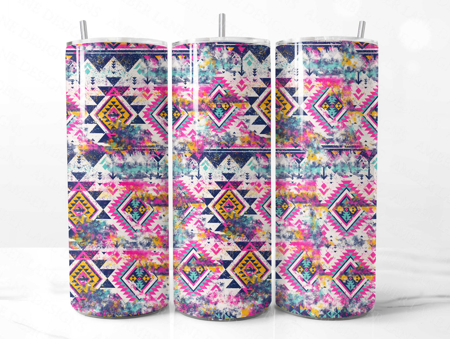 Aztec 20oz SKINNY TUMBLER straight wrap 1 jpeg file