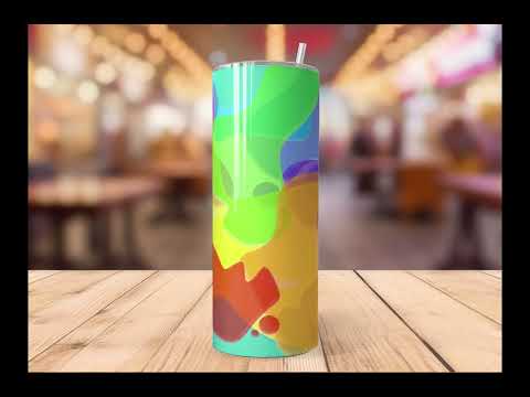Slime Splats seamless tumbler 20oz SKINNY TUMBLER straight wrap 1 jpeg file