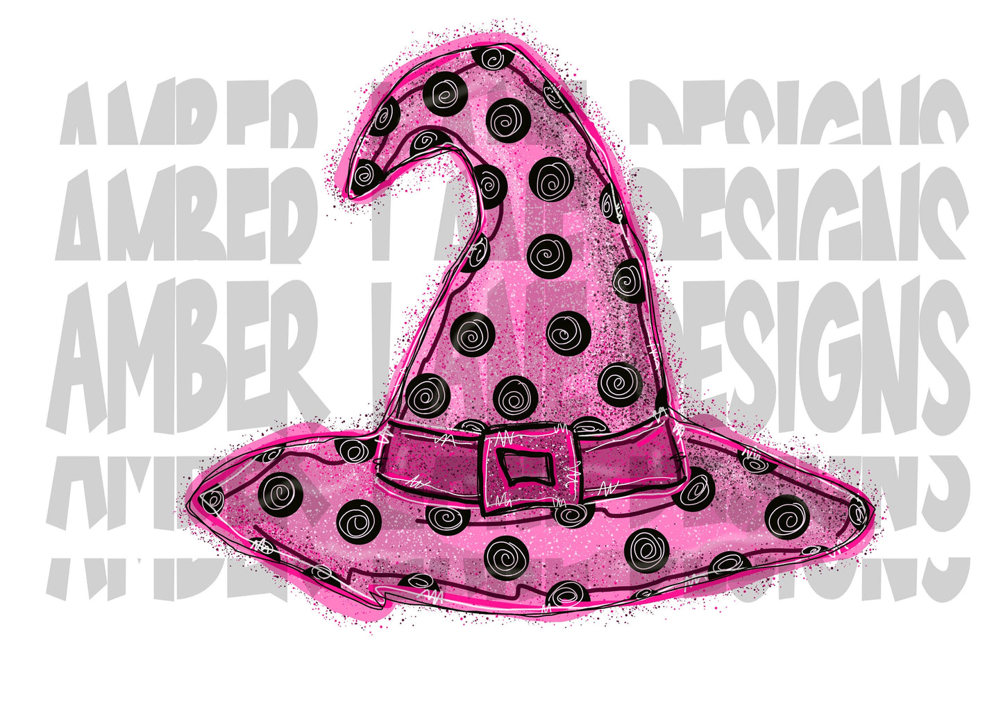 Pink Witches Hat Sublimation png file -INSTANT DOWNLOAD