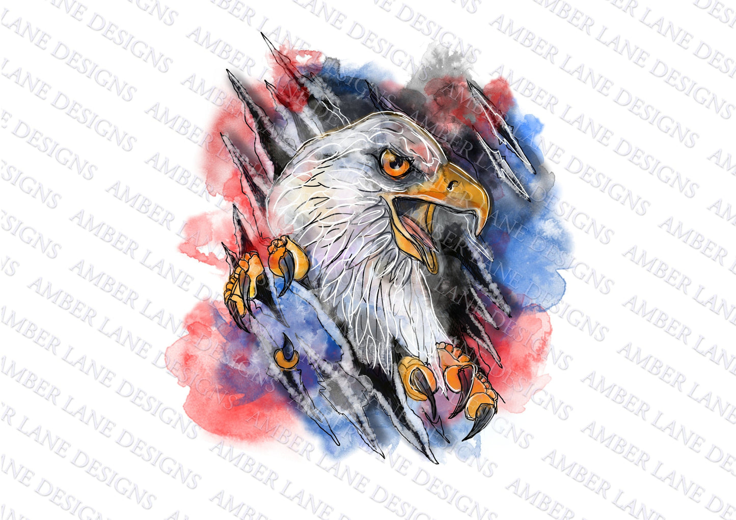 American Eagle PNG | Independence Day PNG| Hand Drawn | Sublimation PNG |