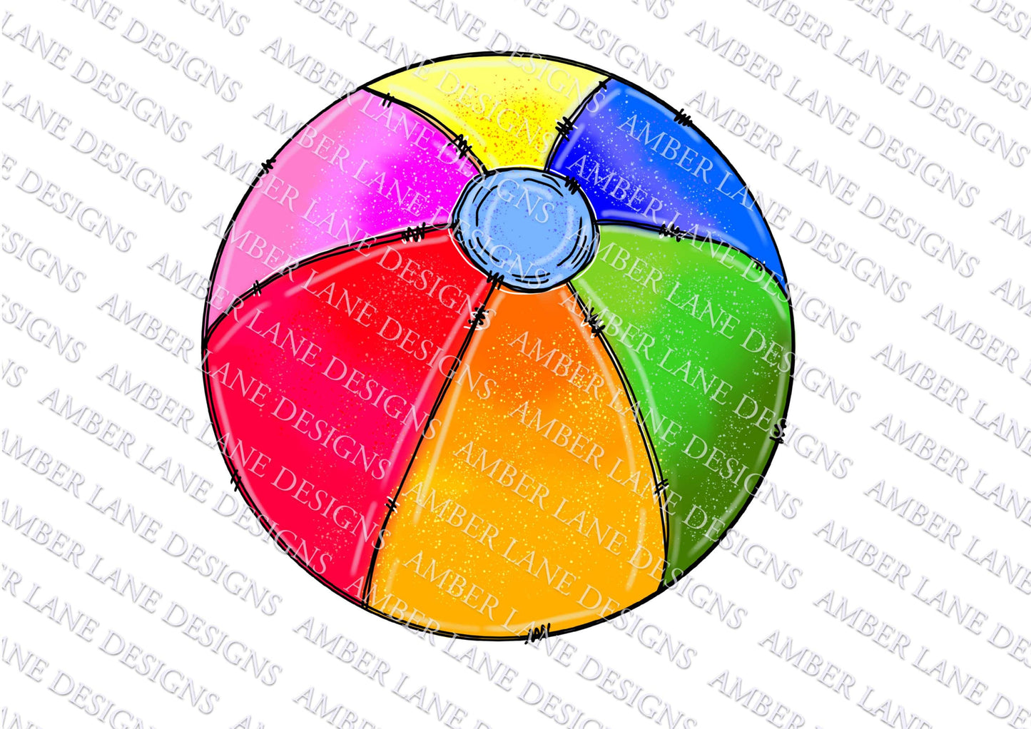 Beach ball png, Summer png sublimation