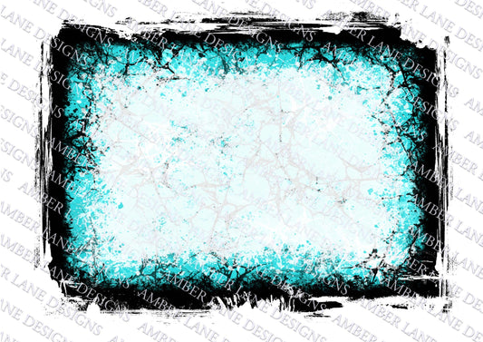 Turquoise with white Bleach affect background  png, Distressed  grunge ,