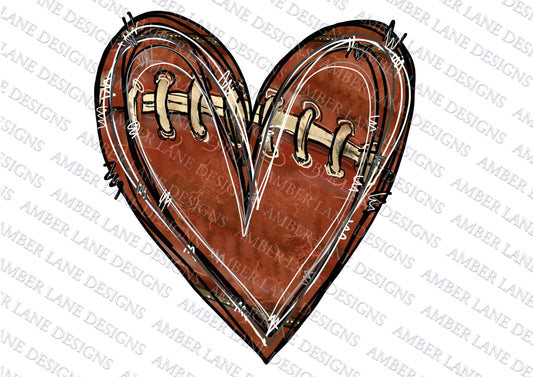 Heart American Football, Football Png , file only