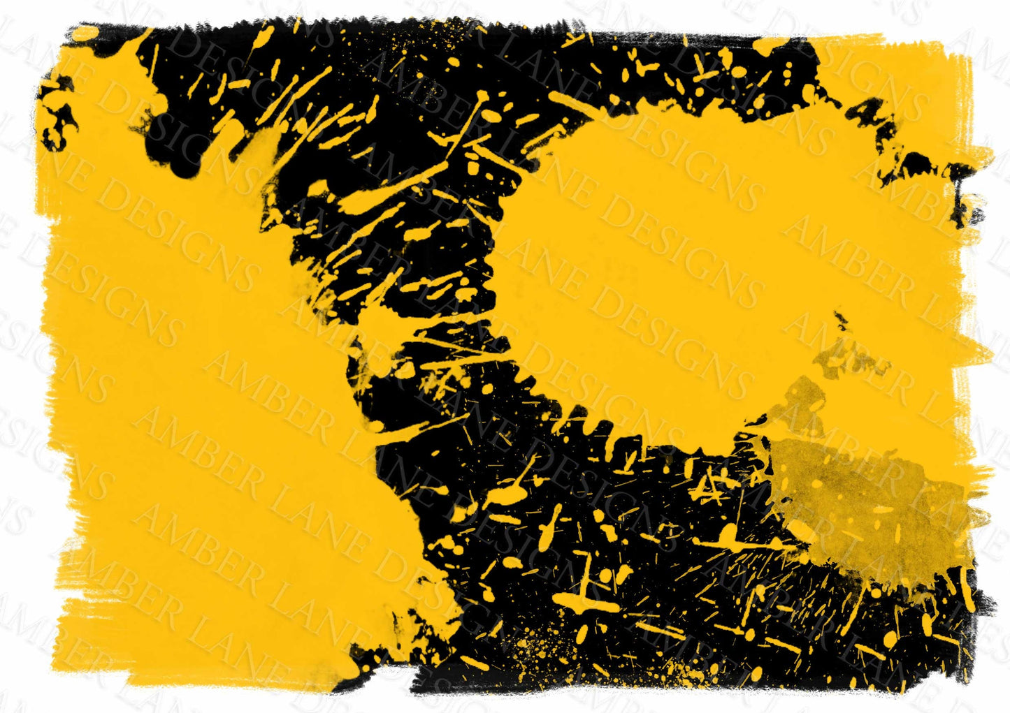 Black and Gold Paint Splatter background Sublimation png file