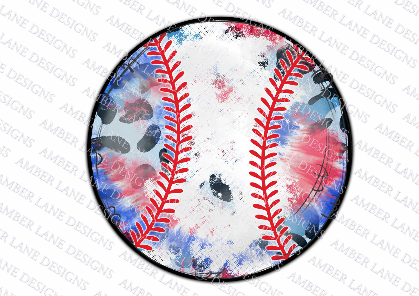 Baseball USA tie-dye leopard PNG Design tumbler wrap