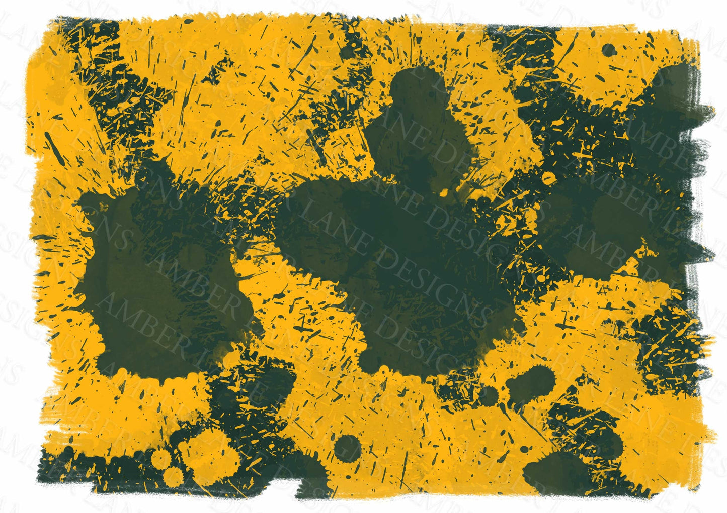 Green and Gold Paint Splatter background Sublimation png file