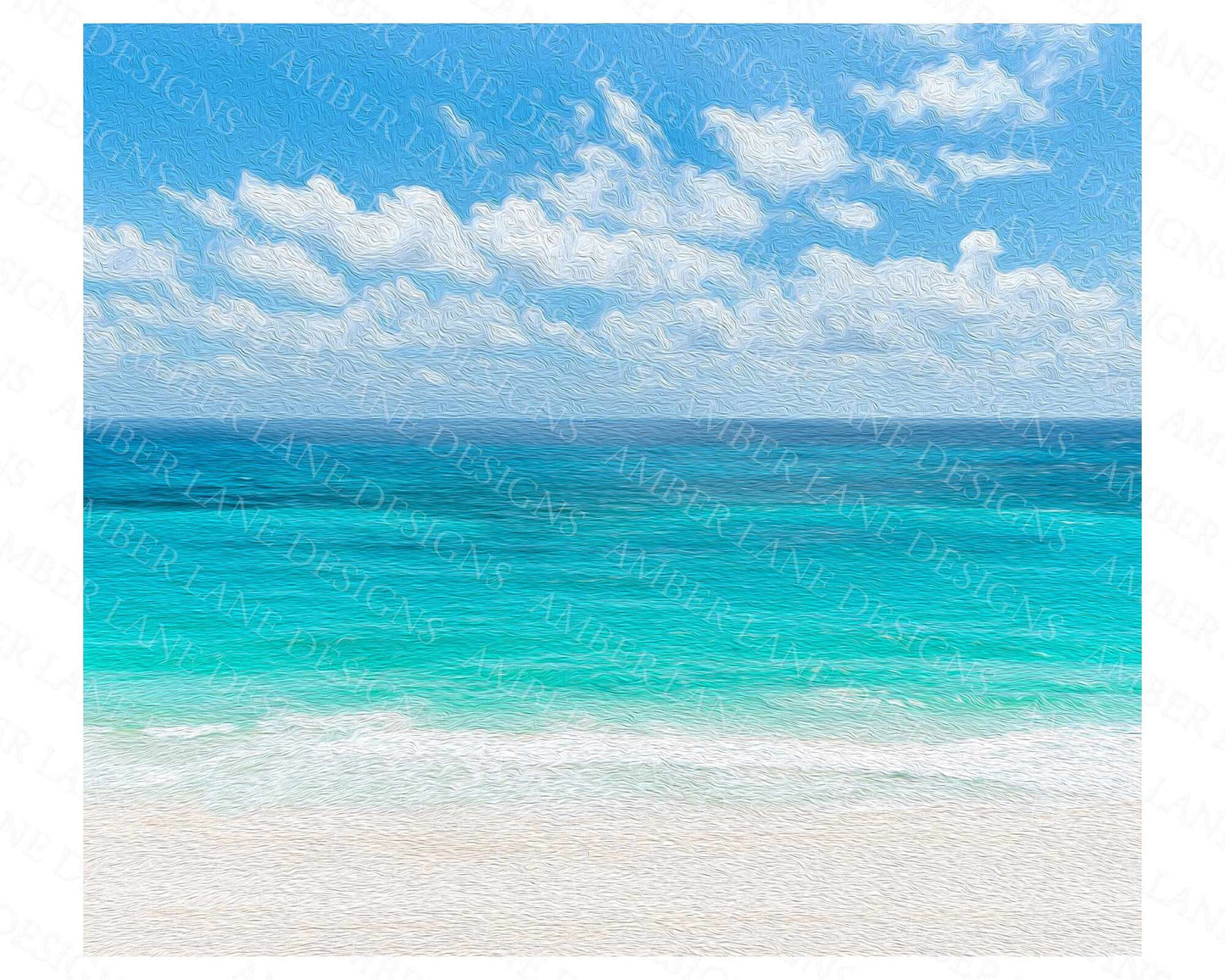 Beach tumbler 20oz SKINNY TUMBLER straight wrap 3 jpeg files (not seamless)