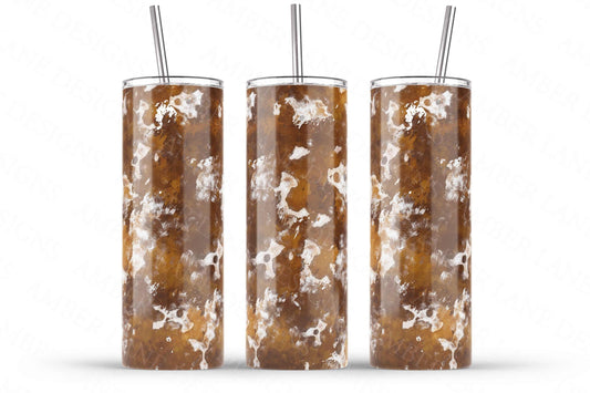Cowhide 20oz SKINNY TUMBLER wrap