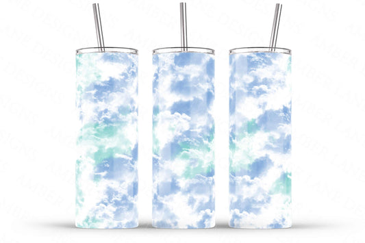 Clouds tumbler 20oz SKINNY TUMBLER straight wrap 1 jpeg file