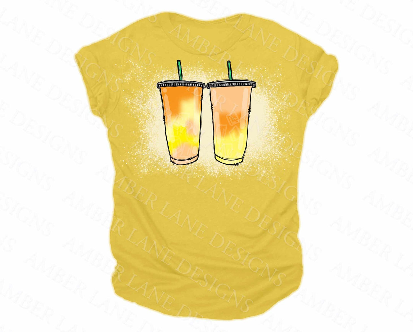 Yellow and Orange Loaded Tea PNG file