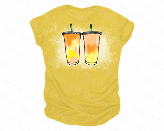 Yellow and Orange Loaded Tea PNG file