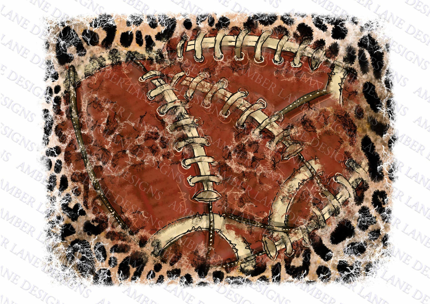 American Football splash frame with leopard. PNG Design , Football Design