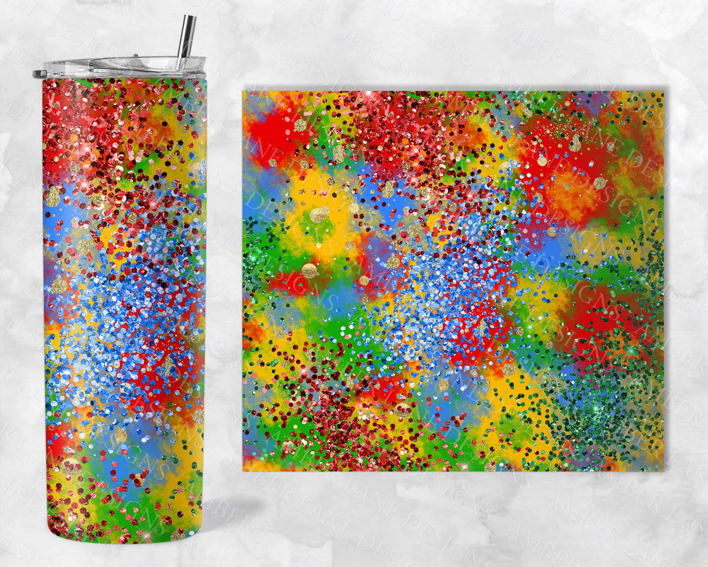 Autism Glitter seamless tumbler 20oz SKINNY TUMBLER straight wrap 1 jpeg file