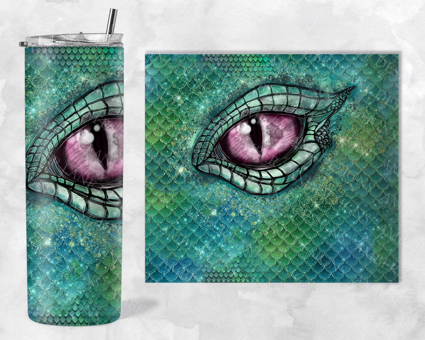 Dragon eye 20oz SKINNY TUMBLER straight wrap 1 jpeg file