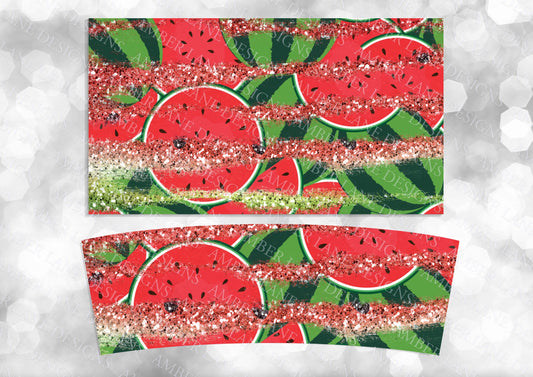 Watermelon glitter 40oz TUMBLER Two Piece tumbler sublimation wrap png digital files