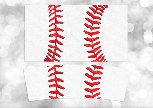Baseball Laces 40oz TUMBLER Two Piece tumbler sublimation wrap png digital files