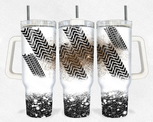 Tire racing tracks and glitter 40oz TUMBLER Two Piece tumbler sublimation wrap png digital files
