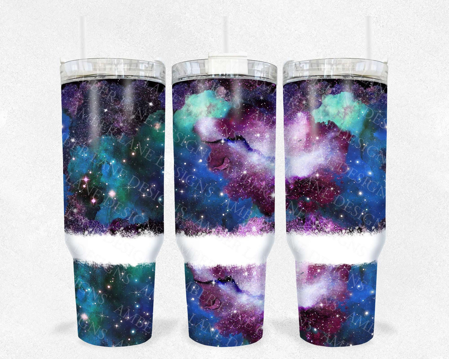 Galaxy 40oz TUMBLER Two Piece tumbler sublimation wrap png digital files