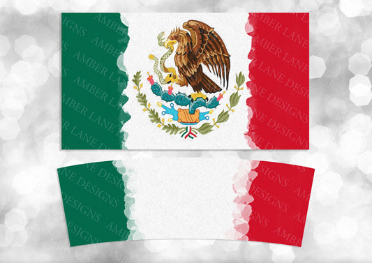 Mexican flag 40oz TUMBLER Two Piece tumbler sublimation wrap png digital files