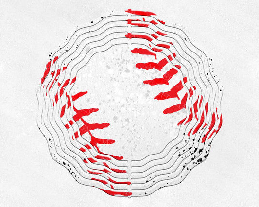 Baseball laces Wind spinner to fit 10" x 10" jpeg file