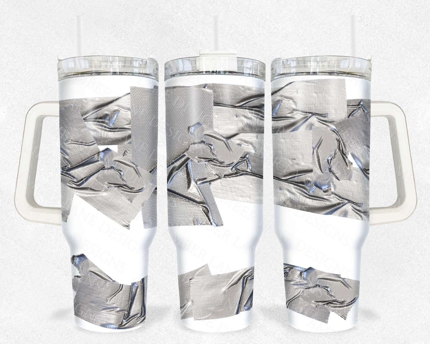 Tape fixed it 40oz TUMBLER Two Piece tumbler sublimation wrap png digital files