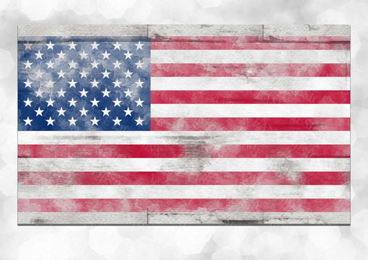 USA Flag grunge watercolor 4in1 Can Cooler Sublimation Wrap 1 jpeg file