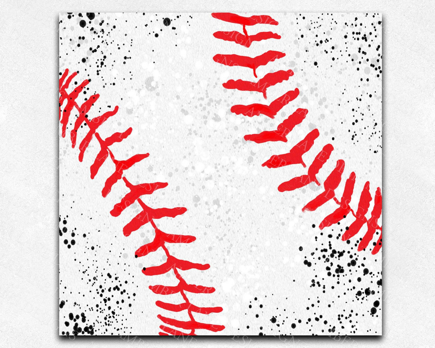 Baseball laces Wind spinner to fit 10" x 10" jpeg file