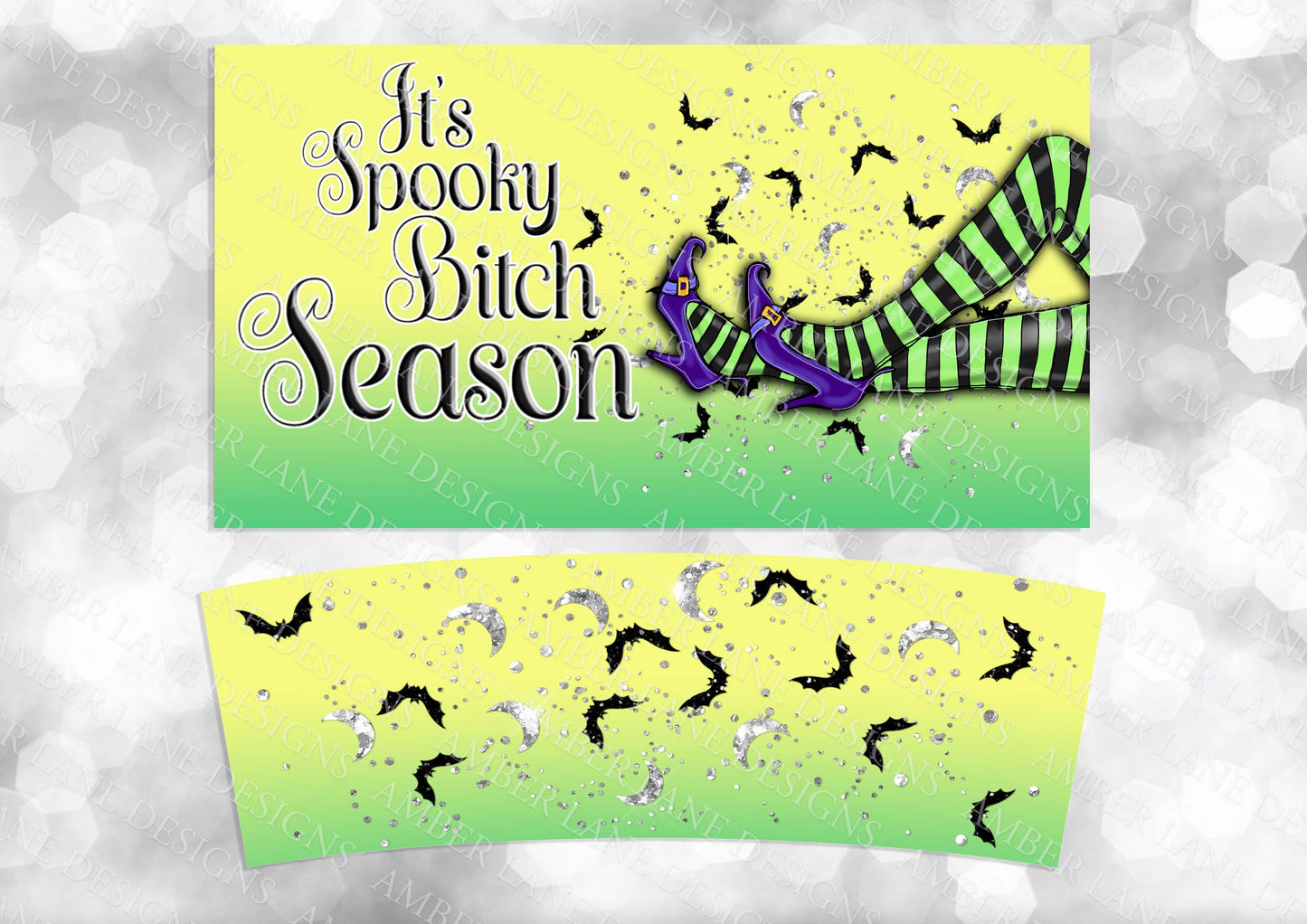 It's Spooky Bitch Season 40oz TUMBLER Two Piece tumbler sublimation wrap png digital files
