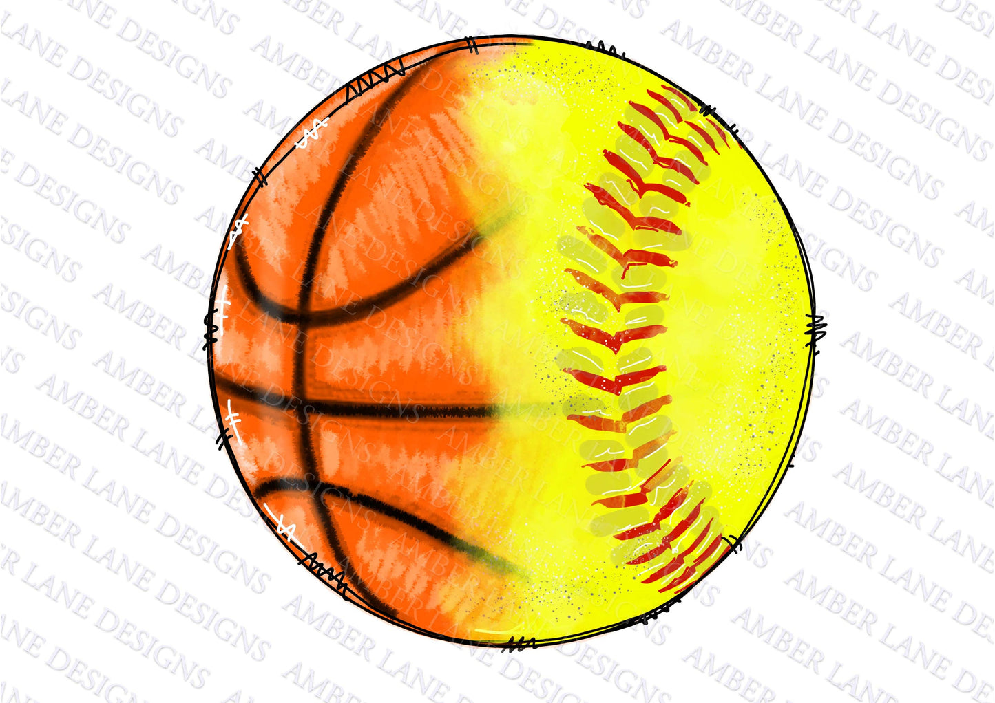 Half Softball Half Basketball png