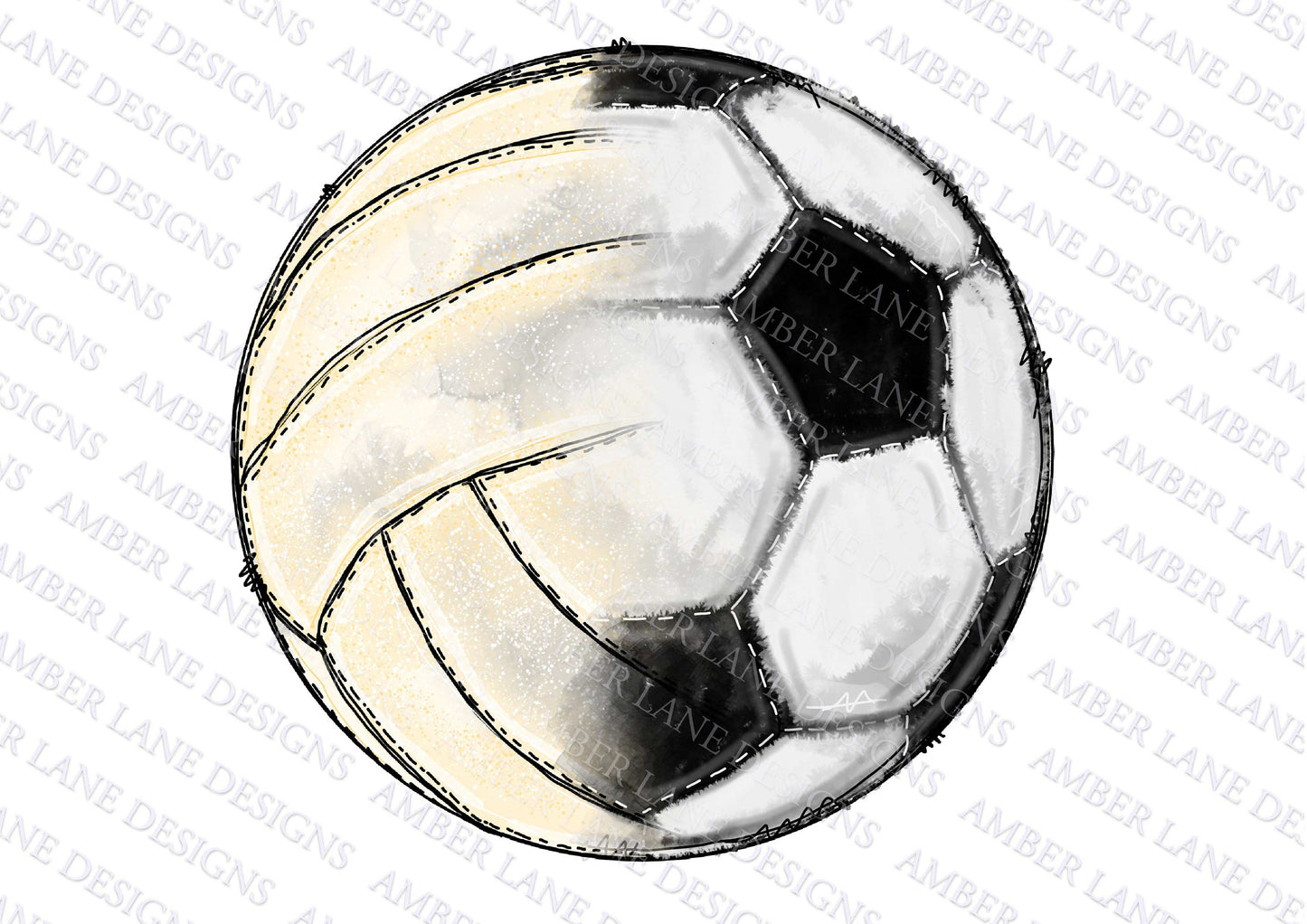 Half Soccer Ball and volleyball png file