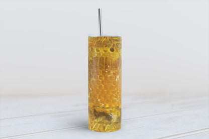 Honeycomb 20oz SKINNY TUMBLER straight wrap 1 jpeg file (not seamless)