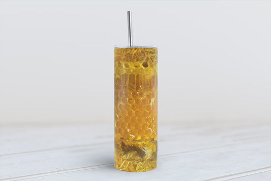 Honeycomb 20oz SKINNY TUMBLER straight wrap 1 jpeg file (not seamless)