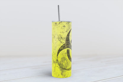 Contaminated Cups Collection: Biohazard Skinny Tumbler Bundle - 4 JPEG Wraps Toxic Tumbler Set