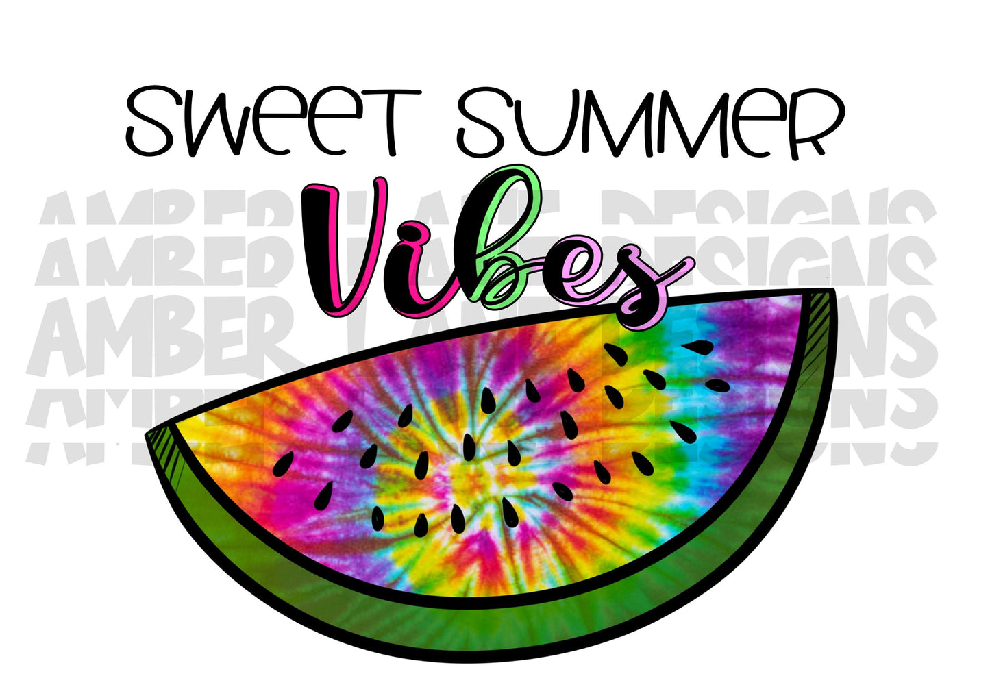 Watermelon,Sweet Summer Vibes png , Watermelon Rainbow tie dye png, Digital Download , Printable , Digital Art