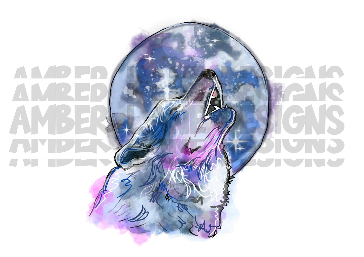 Watercolor Wolf Painting PNG | Sublimation| Wolf  Face| Wolf Howling At The Moon | Animal, Sublimation