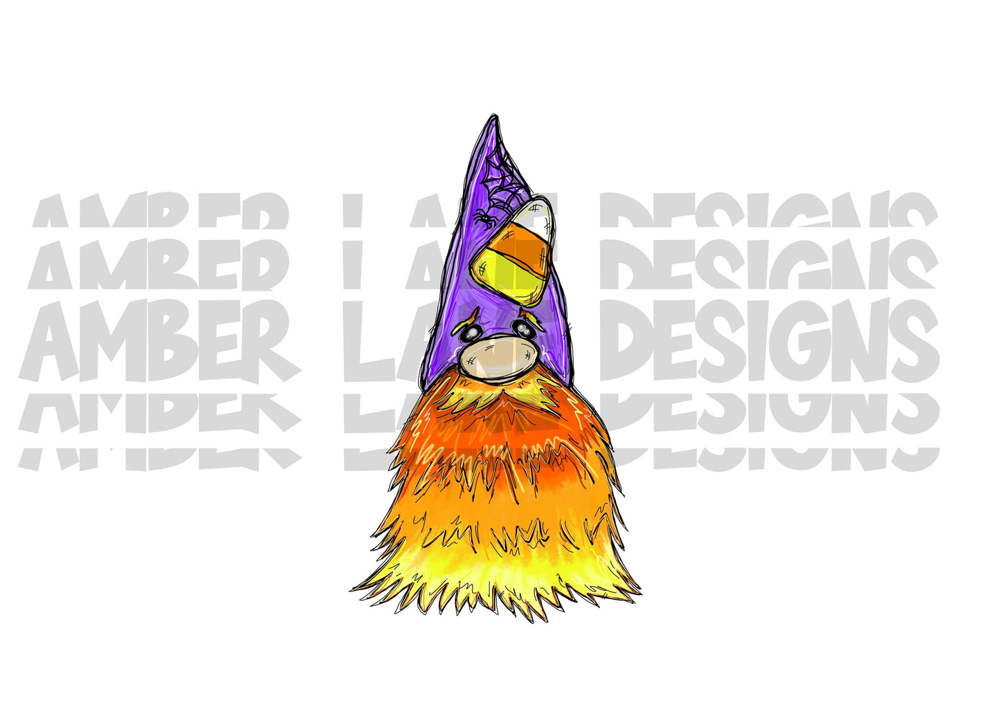 Halloween Gnome|  Candy Corn Gnome png  Halloween Sublimation -INSTANT DOWNLOAD