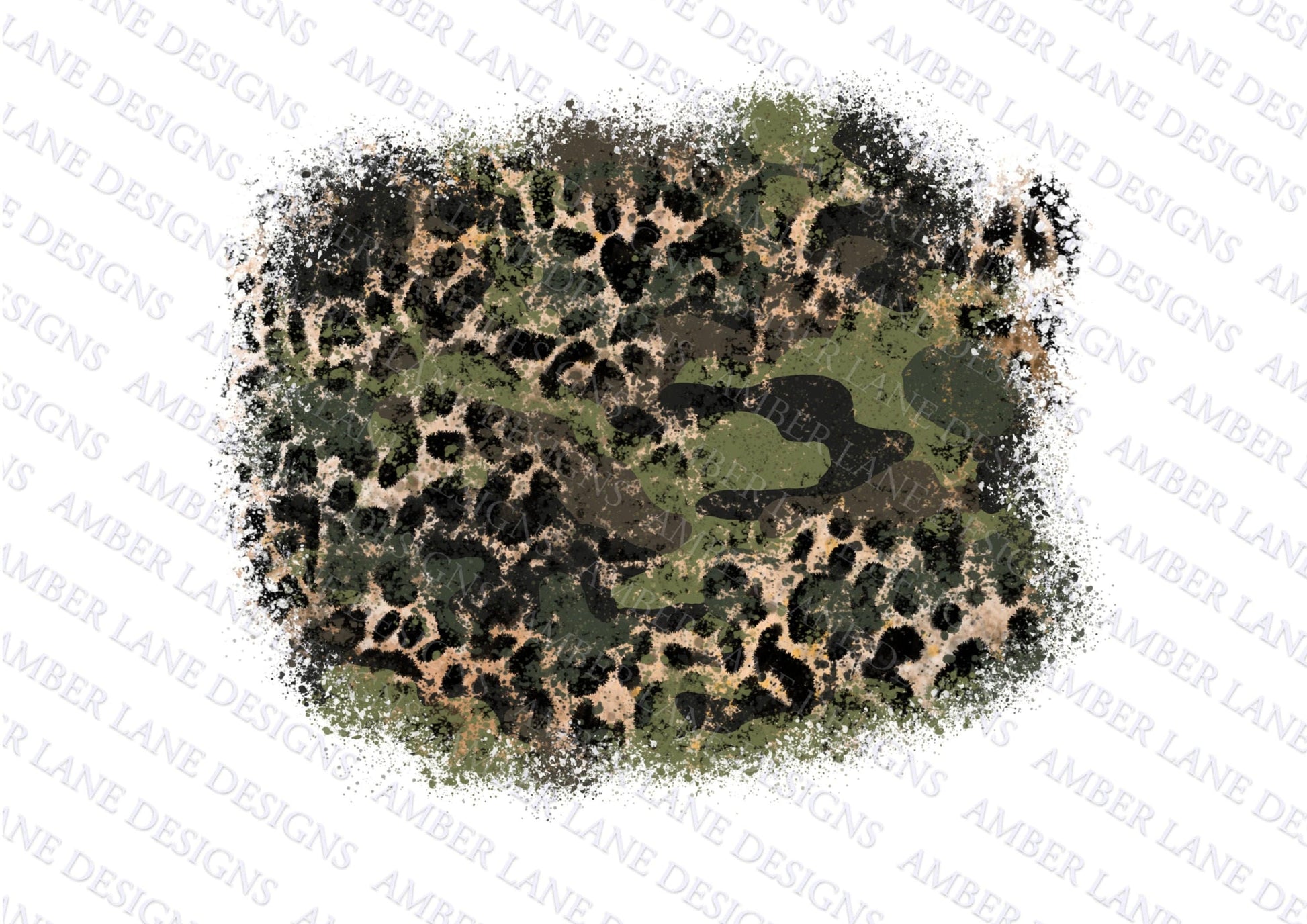 Camouflage Leopard Background PNG Camo Frame png