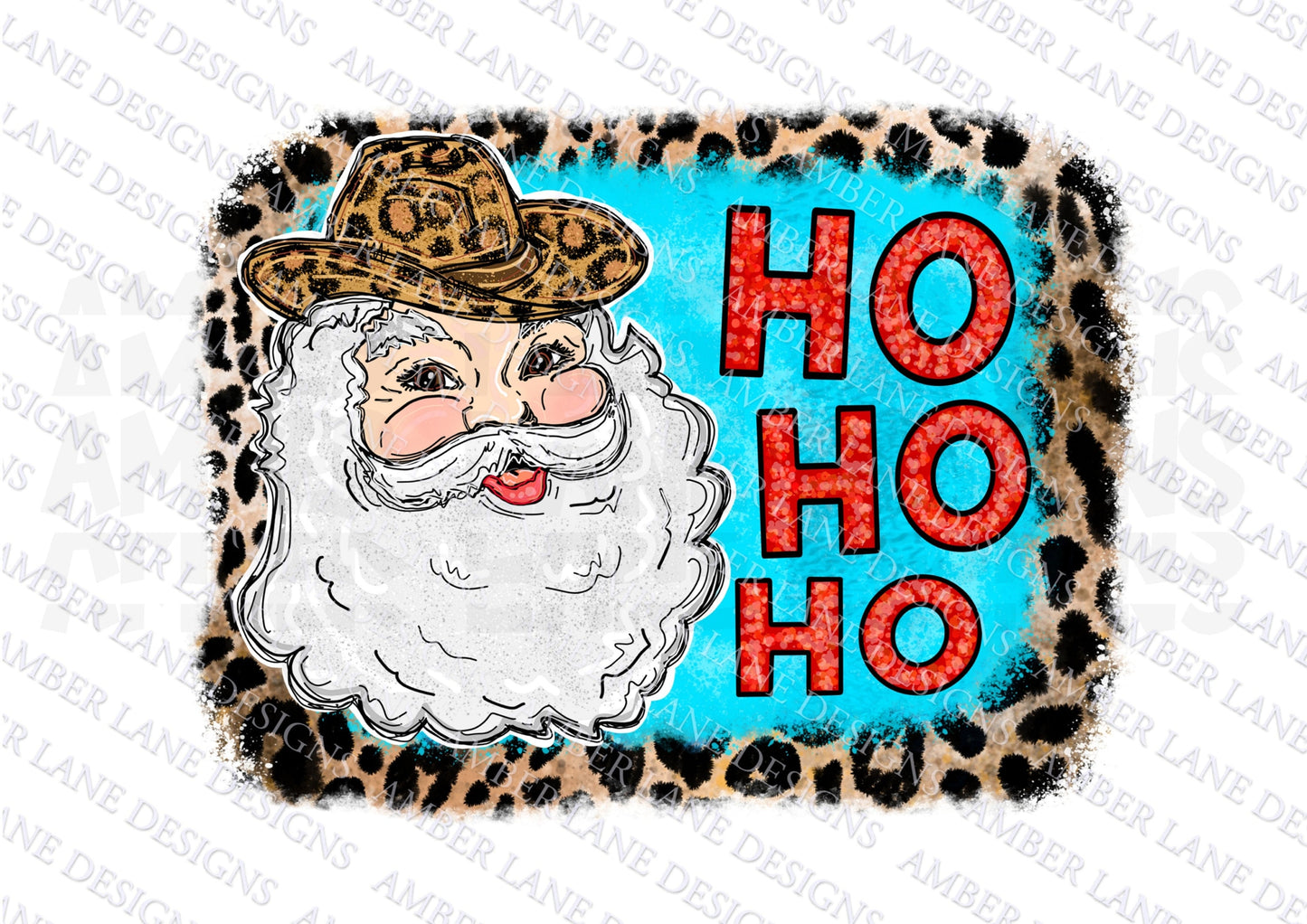 Howdy, Partners! Lasso the Spirit of Christmas with Our Rustic Rodeo Santa: Western Santa Ho Ho Ho Vintage PNG Design