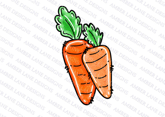 Carrots png, doodle art| Sublimation | PNG Design | Hand Drawn