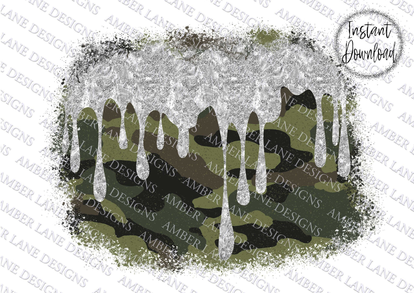 Camouflage and  dripping silver Background, PNG Camo Frame png | Distressed Grunge Splash Background