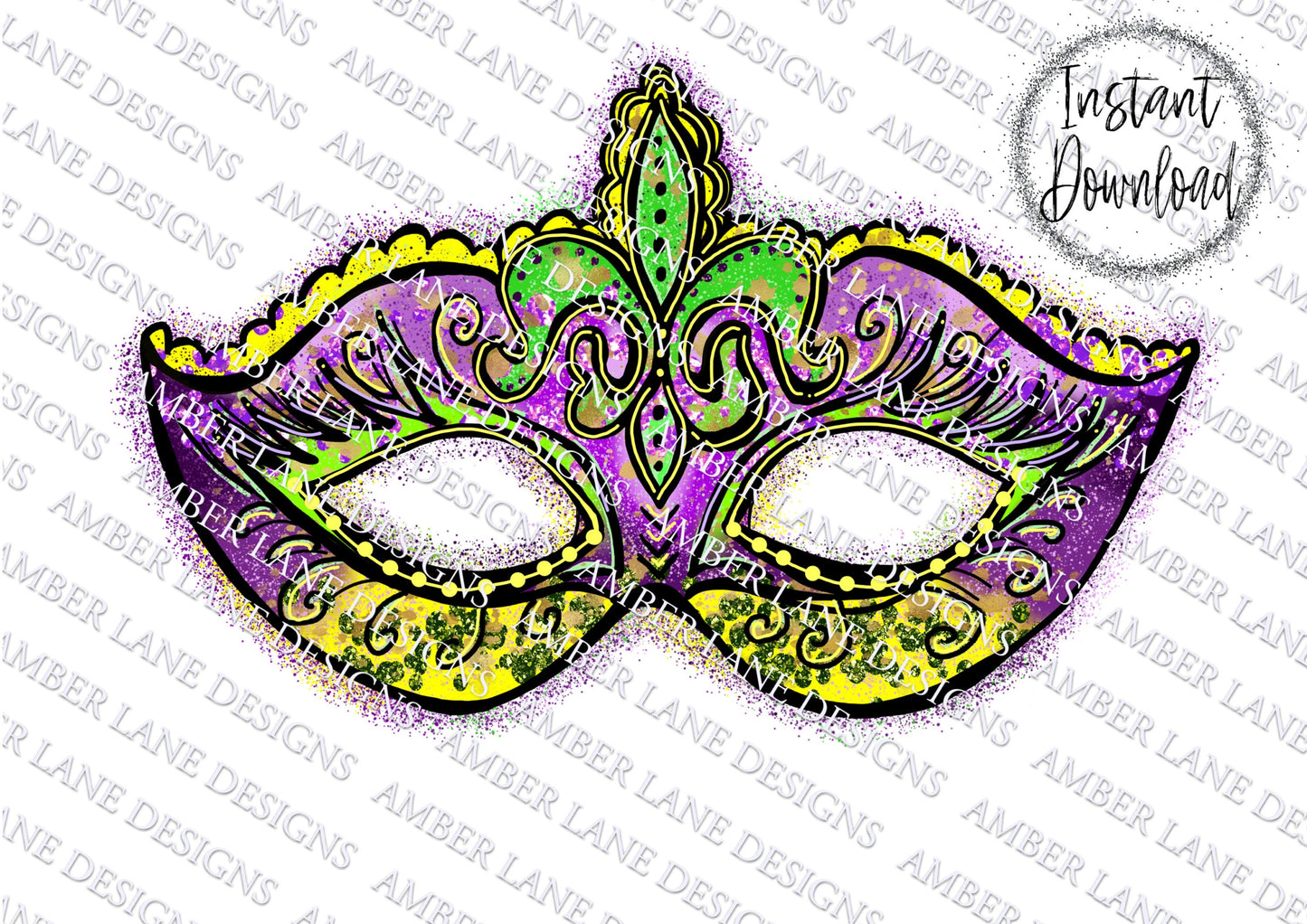 Mardi Gras decoration, Masquerade ball png file