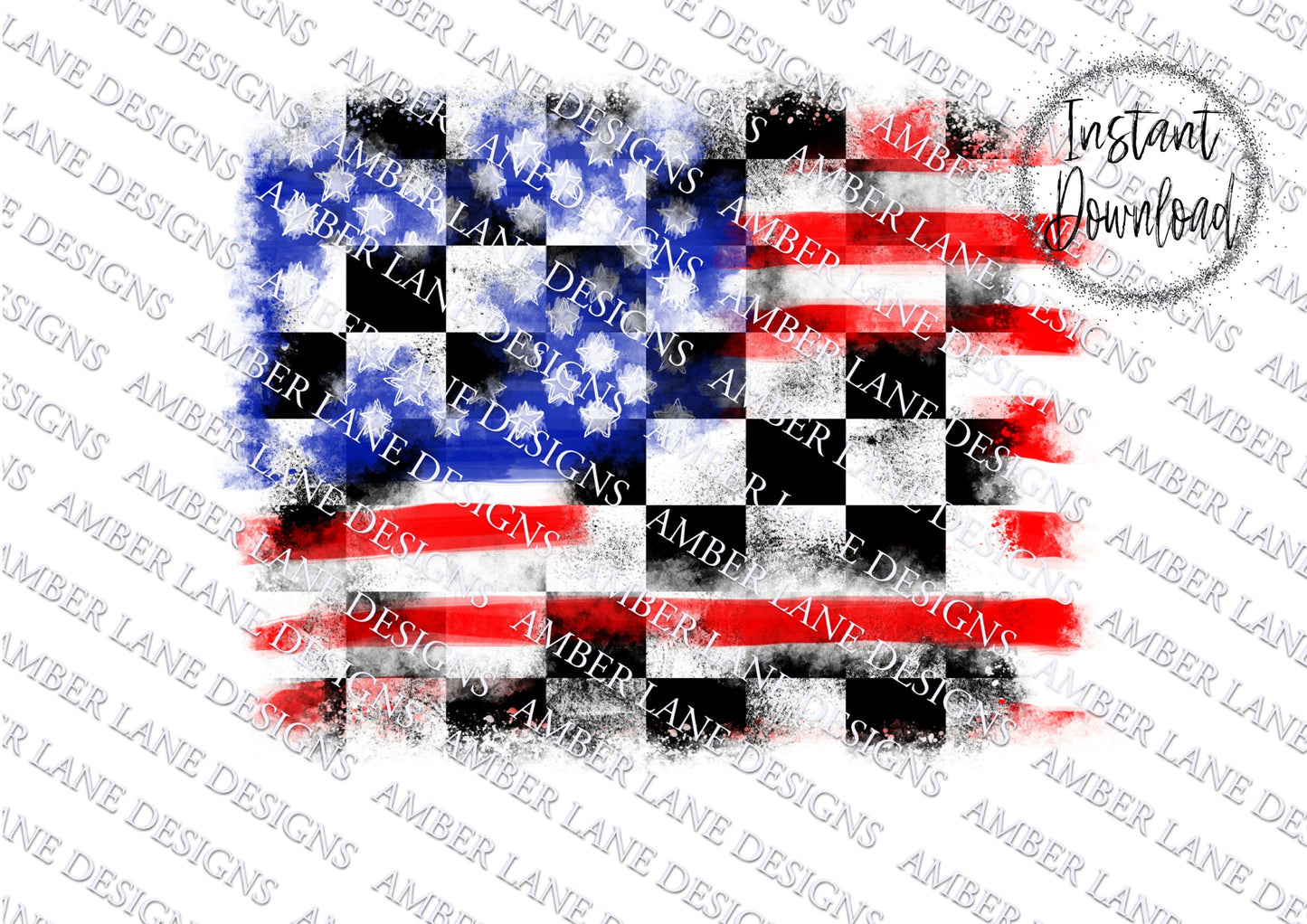 Grunge Track Triumph: USA Flag and Checkered Background Tumbler Freedom Lap Fusion