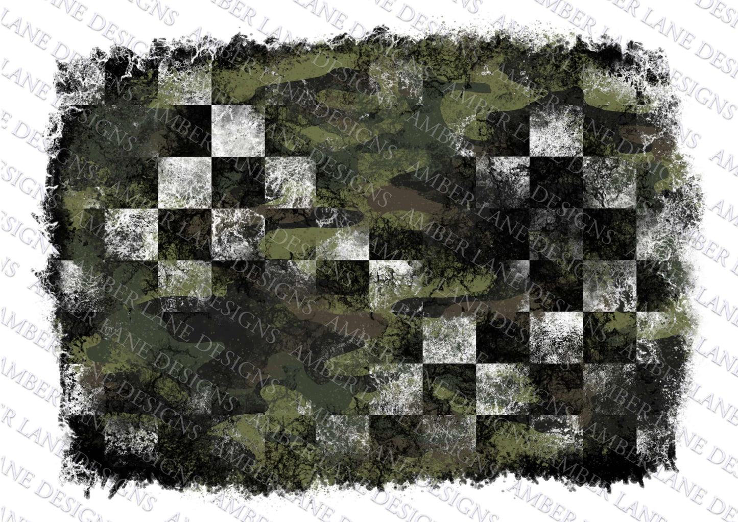 Checkered Flag and Camouflage, camo, grunge background,