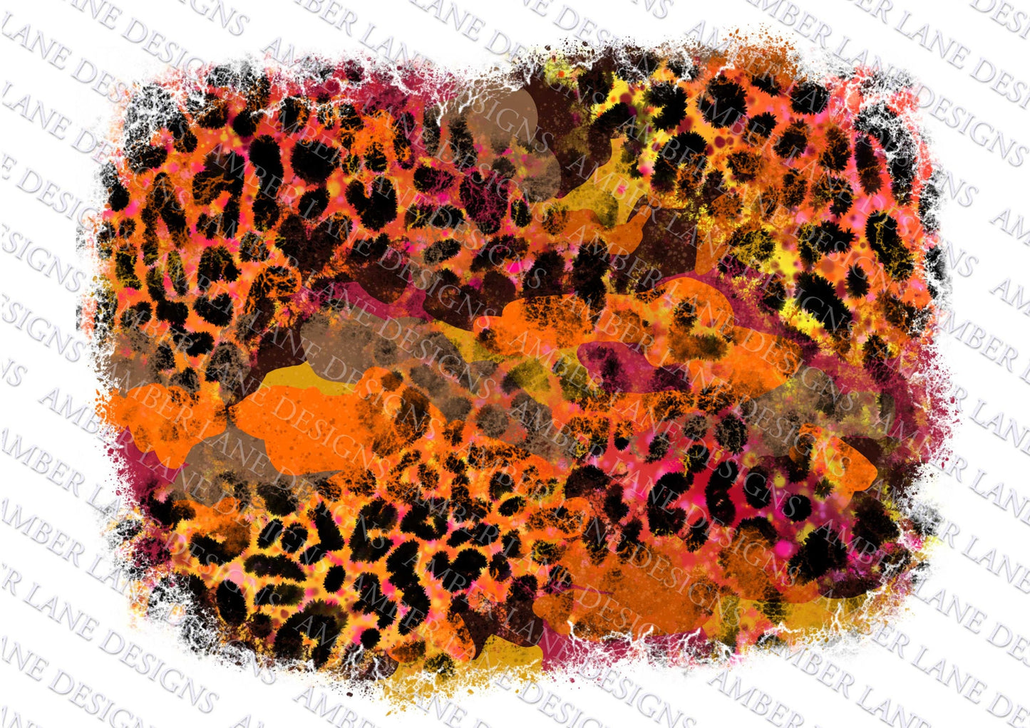 Fall camo leopard, Background PNG Camo Frame png | Distressed Grunge Splash Background
