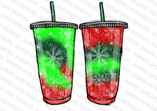 Christmas loaded tea with snowflakes Loaded Tea PNG , sublimation file.