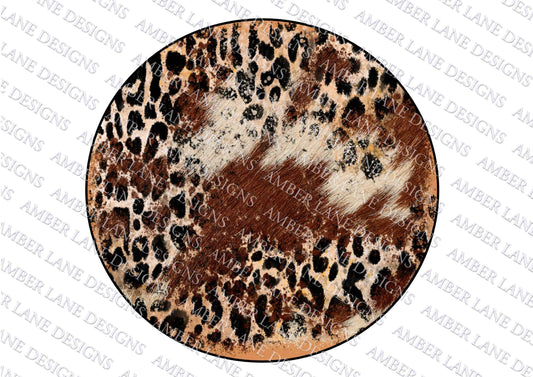 Safari Chic Memories: Leopard Cowhide Scrapbook Frame Fashionable Fierce and Fabulous Wild Spotted Serenity