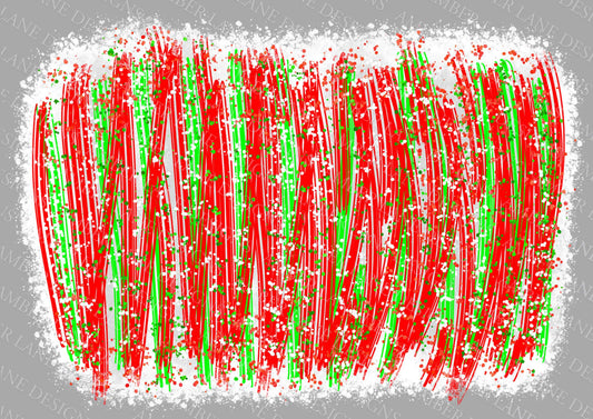 Peppermint candy cane Christmas brushstrokes. WHITE background, scrapbook background, png file