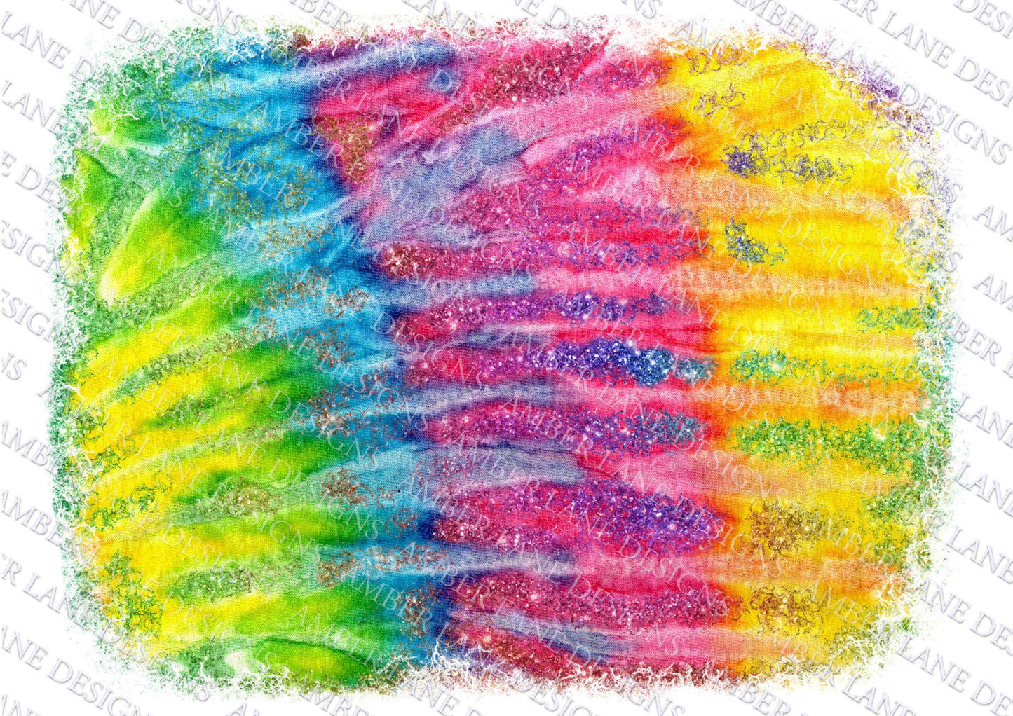Rainbow tie dye glitter backsplash ,PNG file