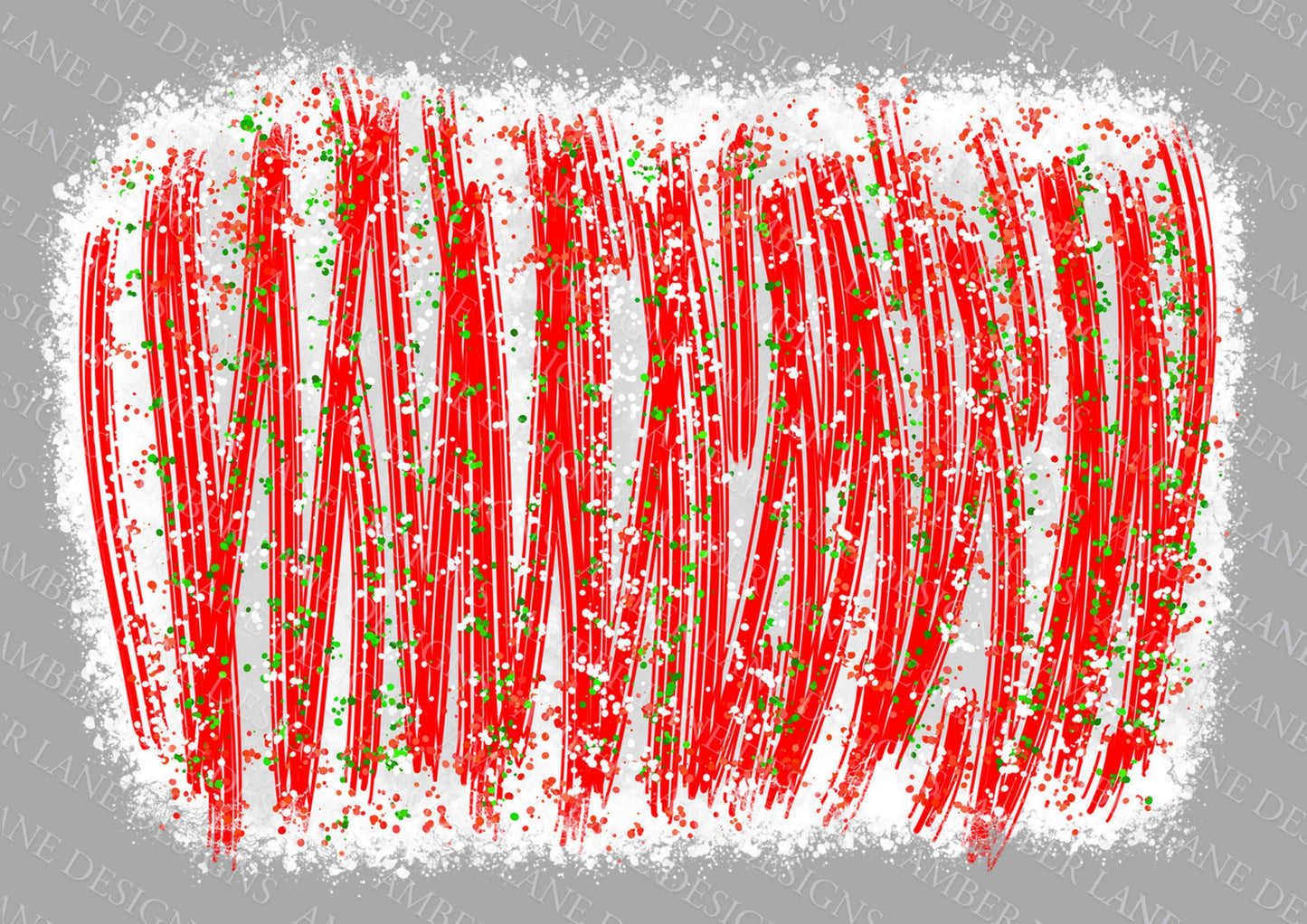 Candy Cane Bliss: Peppermint Christmas Digital Brushstrokes Background WHITE Sugar and Spice