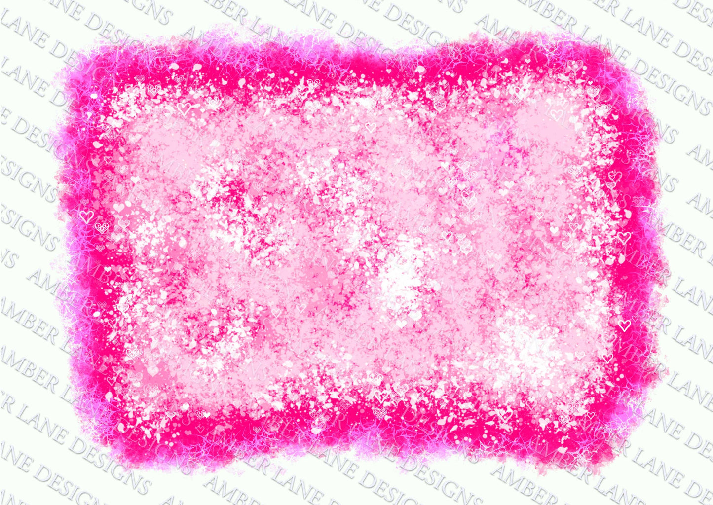 Pink Valentine bleach frame with hearts, splash frame png , (file only) tumbler wrap